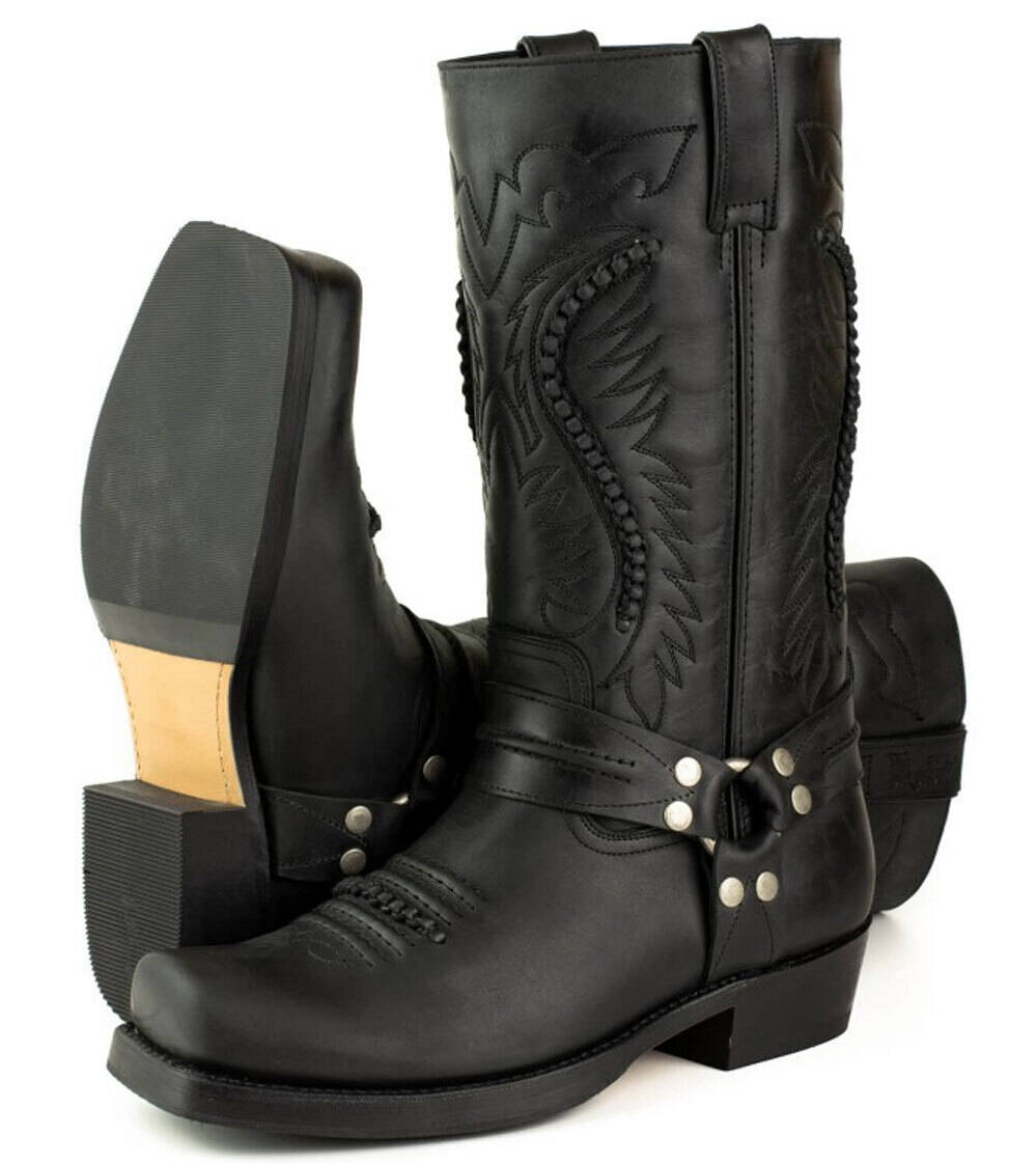 Vêtement en cuir Santiags & chaussures noir