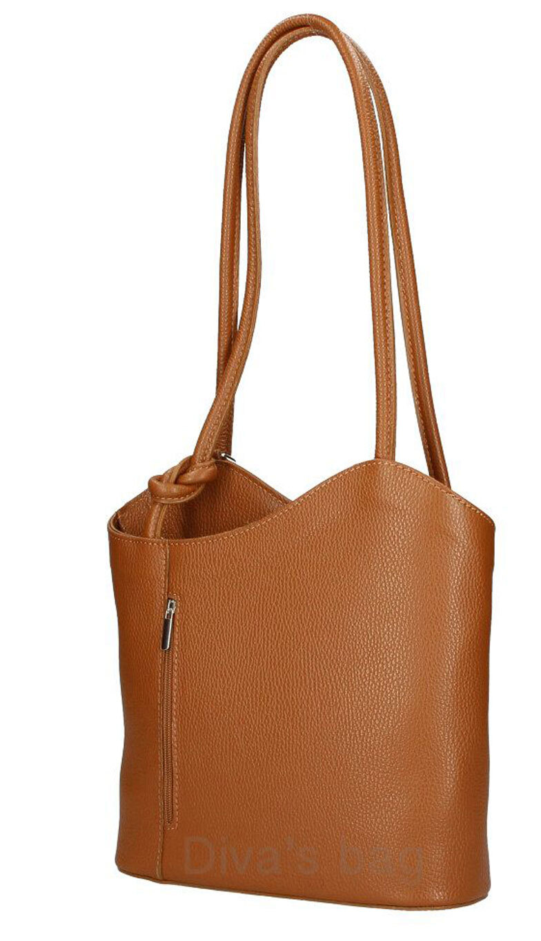 Vêtement en cuir Maroquinerie femme cognac