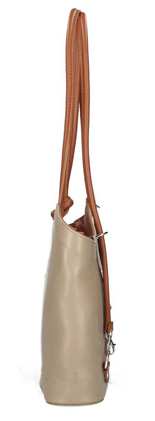 Vêtement en cuir Maroquinerie femme taupe