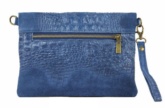 Vêtement en cuir Maroquinerie femme bleu