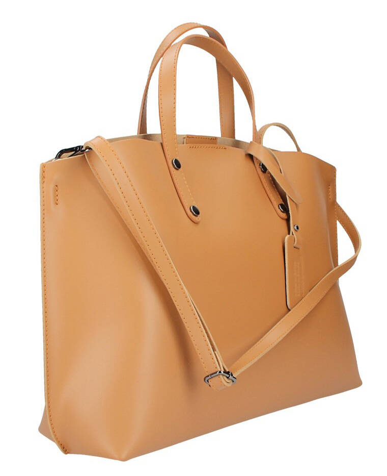 Vêtement en cuir Maroquinerie femme cognac