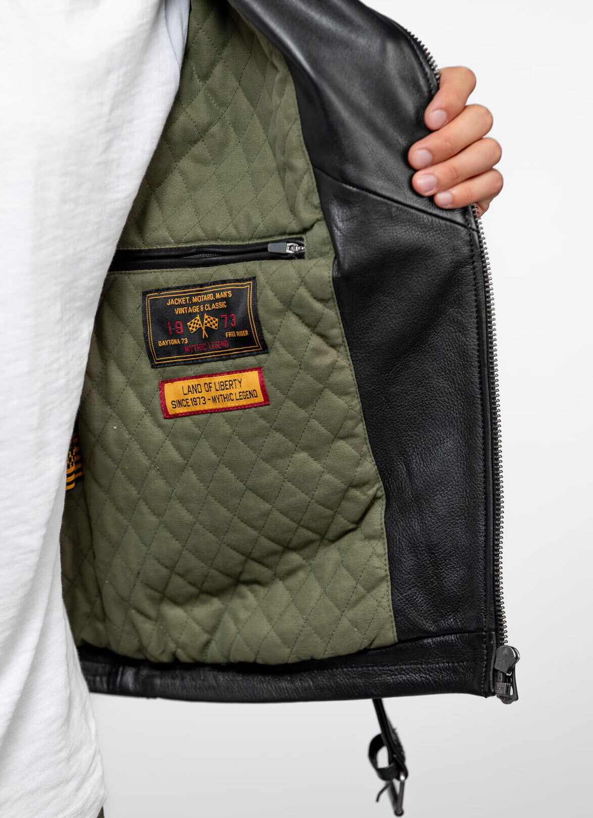 Vêtement en cuir Blousons cuir noir