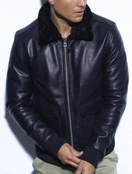 Vêtement en cuir Blousons cuir noir