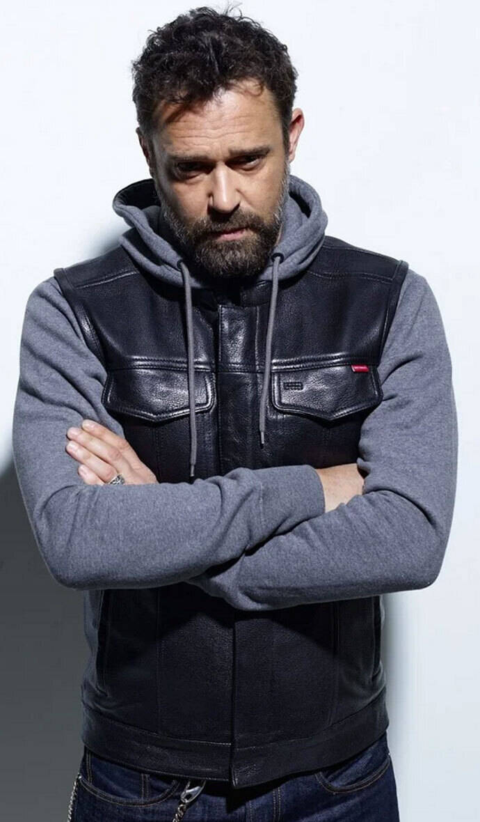 Vêtement en cuir Gilets Cuir  noir