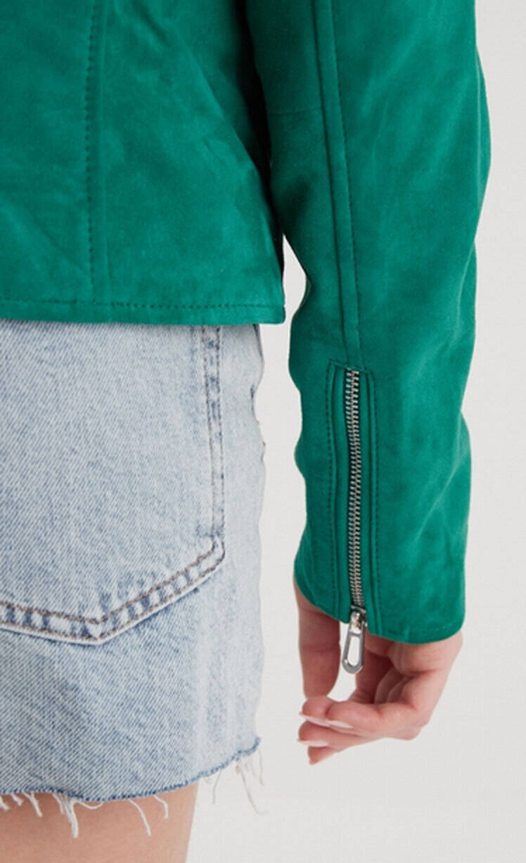 Vêtement en cuir Blousons cuir vert