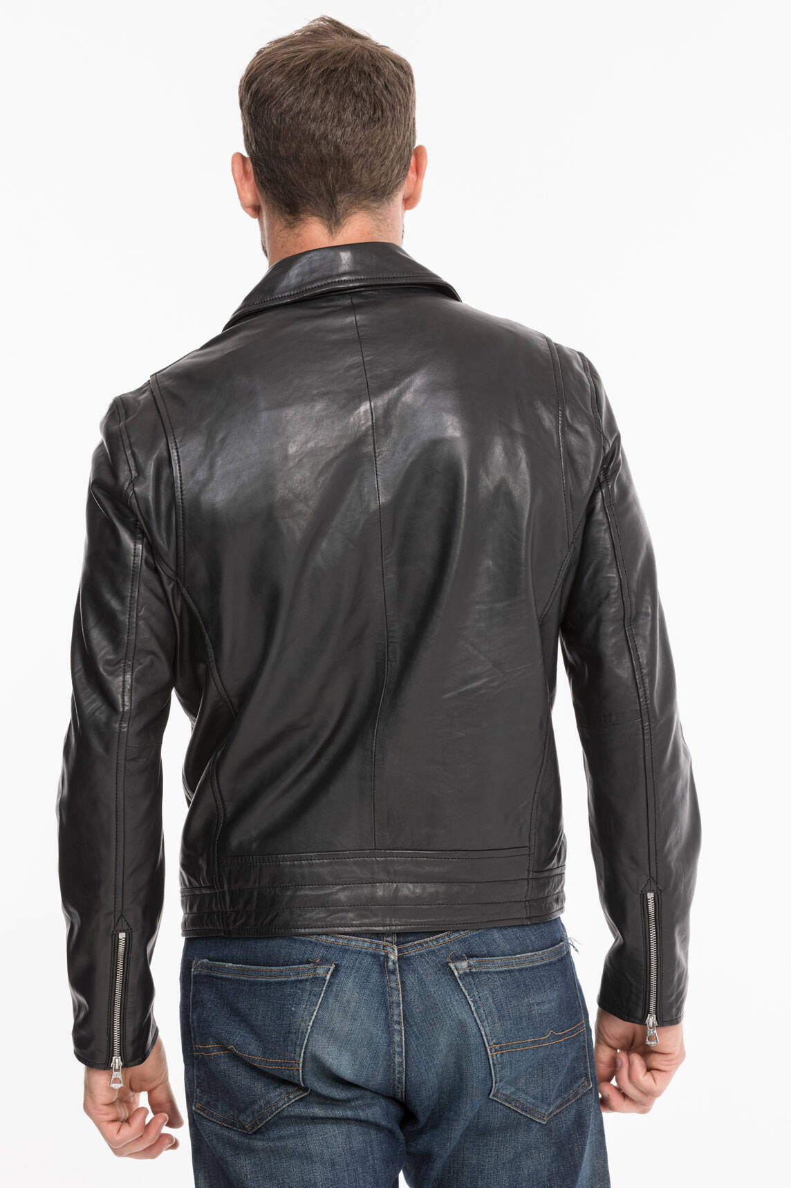 Vêtement en cuir Les bonnes affaires Homme noir