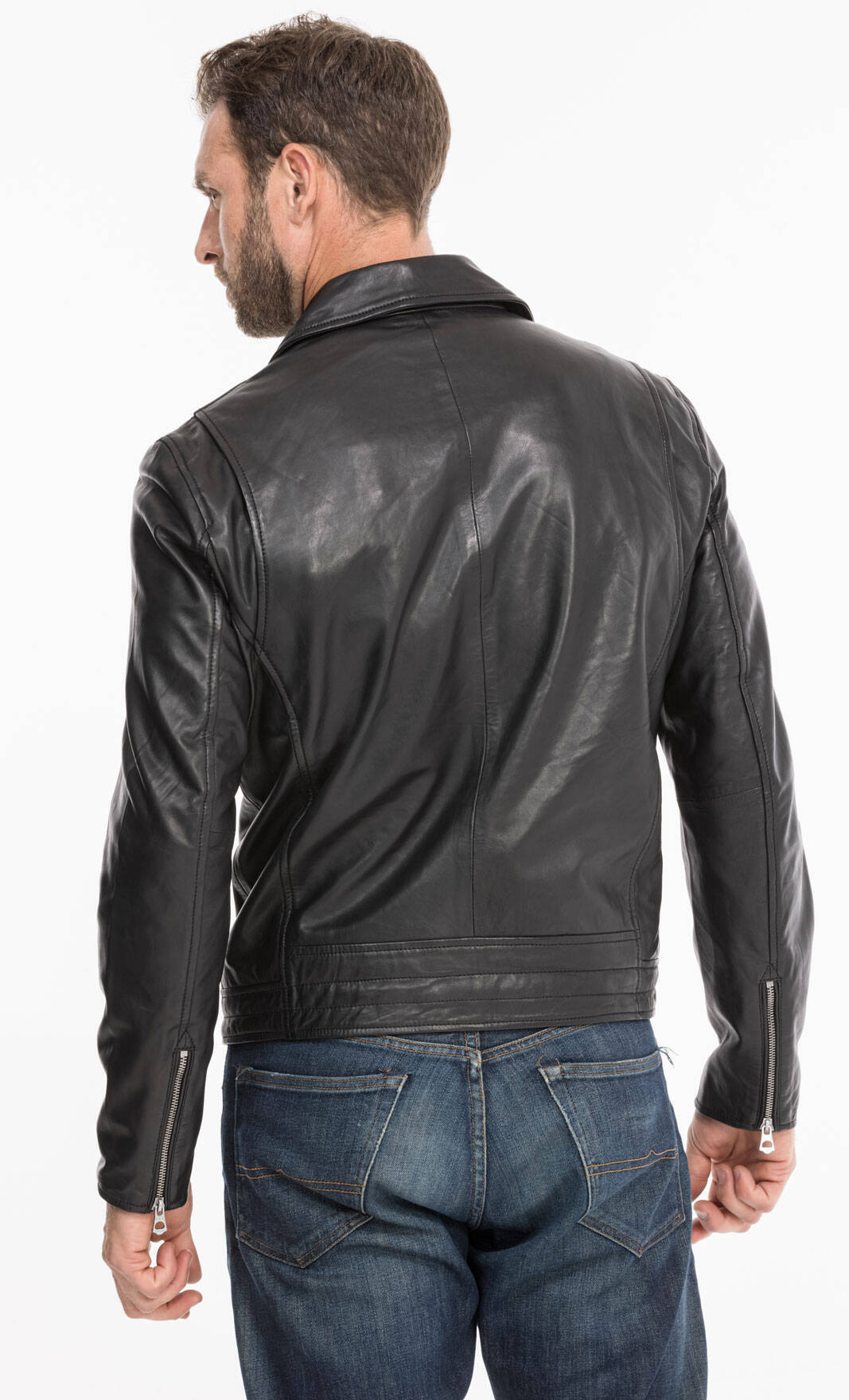 Vêtement en cuir Les bonnes affaires Homme noir