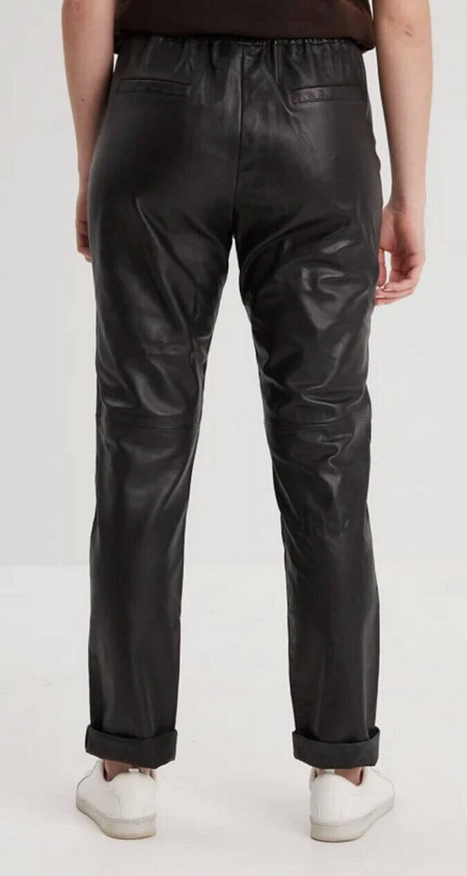 Vêtement en cuir Pantalon cuir noir