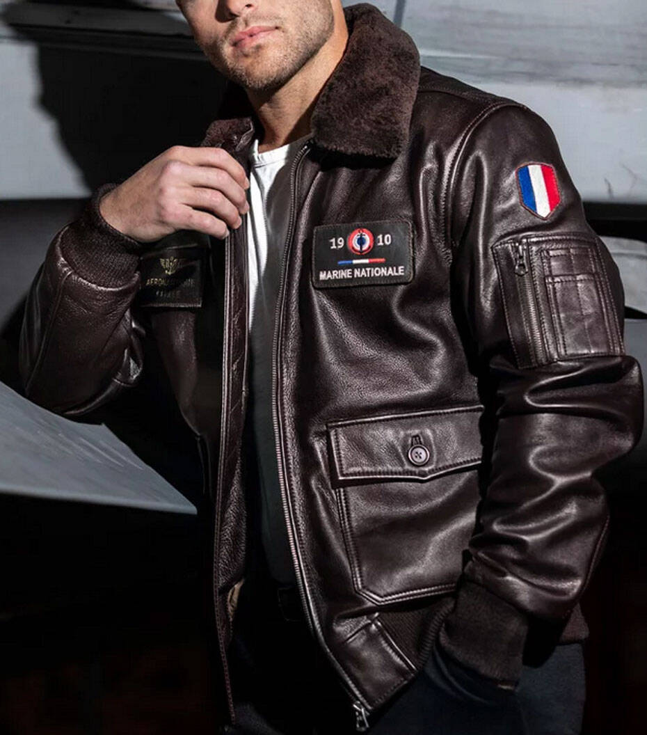 Vêtement en cuir Blousons cuir marron