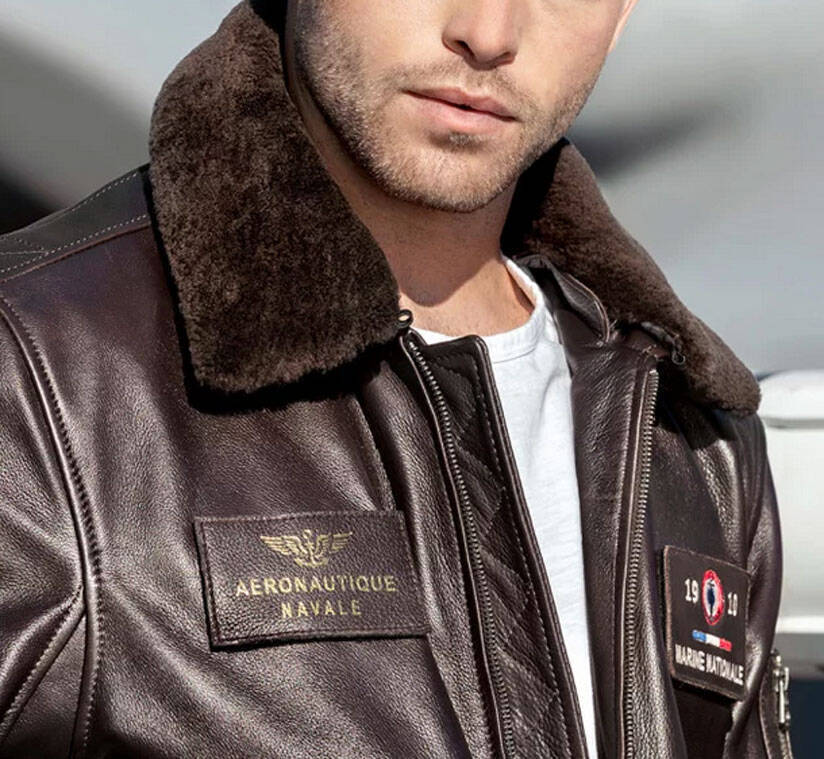 Vêtement en cuir Blousons cuir marron