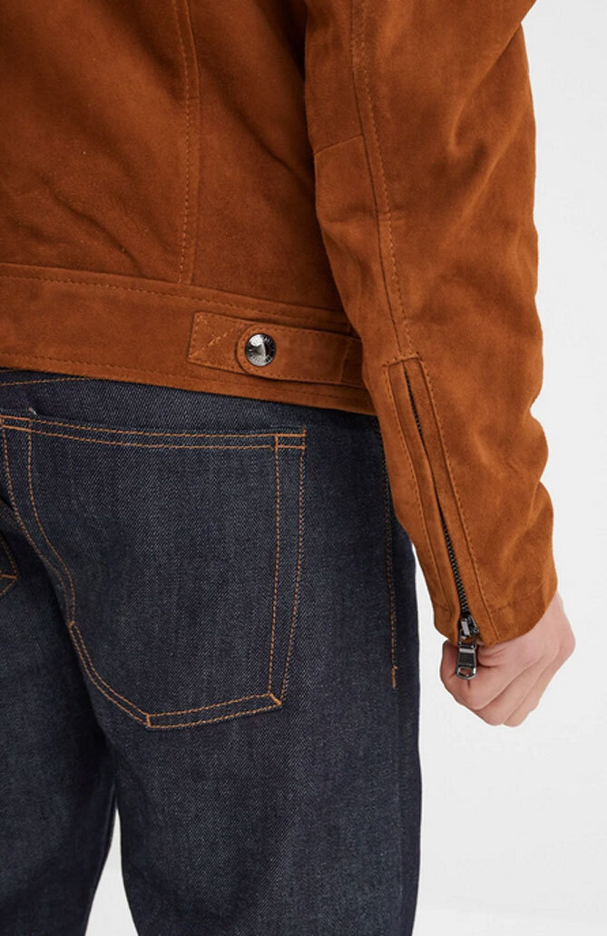 Vêtement en cuir Blousons cuir cognac