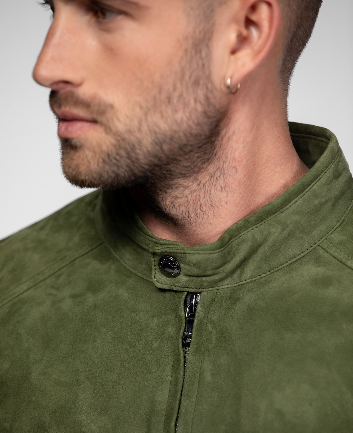 Vêtement en cuir Blousons cuir vert