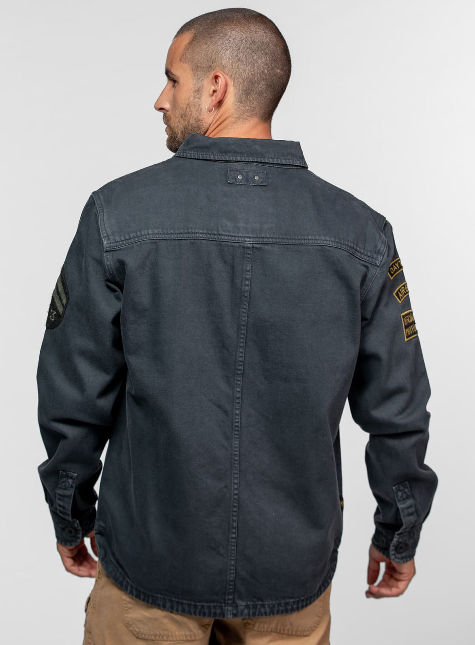 Vêtement en cuir Veste, parka & doudoune textile gris