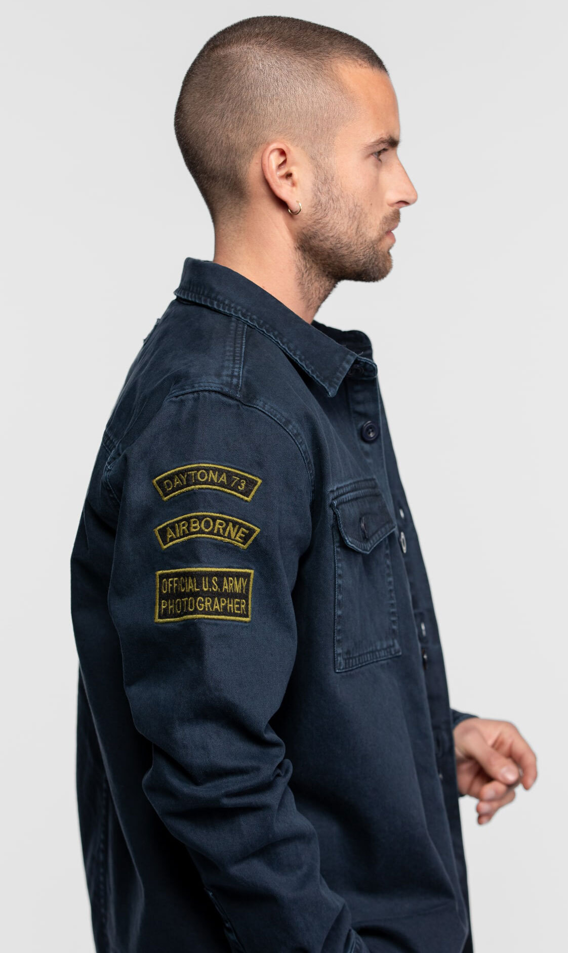 Vêtement en cuir Veste, parka & doudoune textile bleu