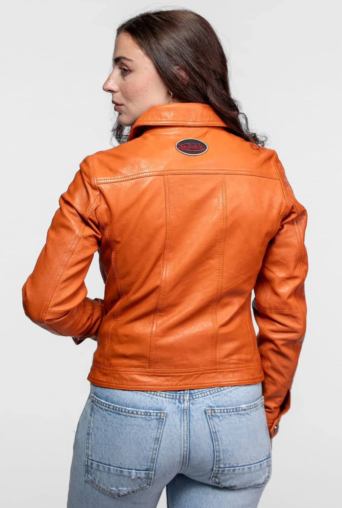 Vêtement en cuir Vestes cuir camel