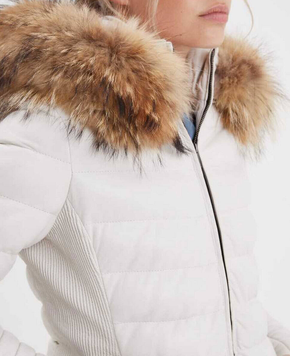 Vêtement en cuir Vestes cuir blanc