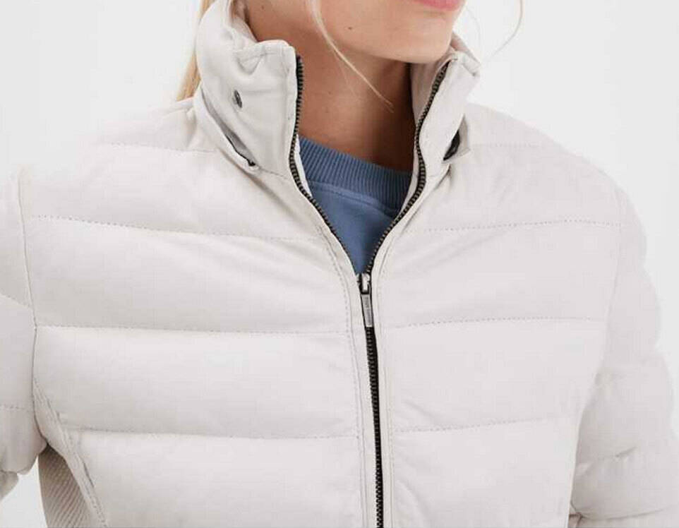 Vêtement en cuir Vestes cuir blanc