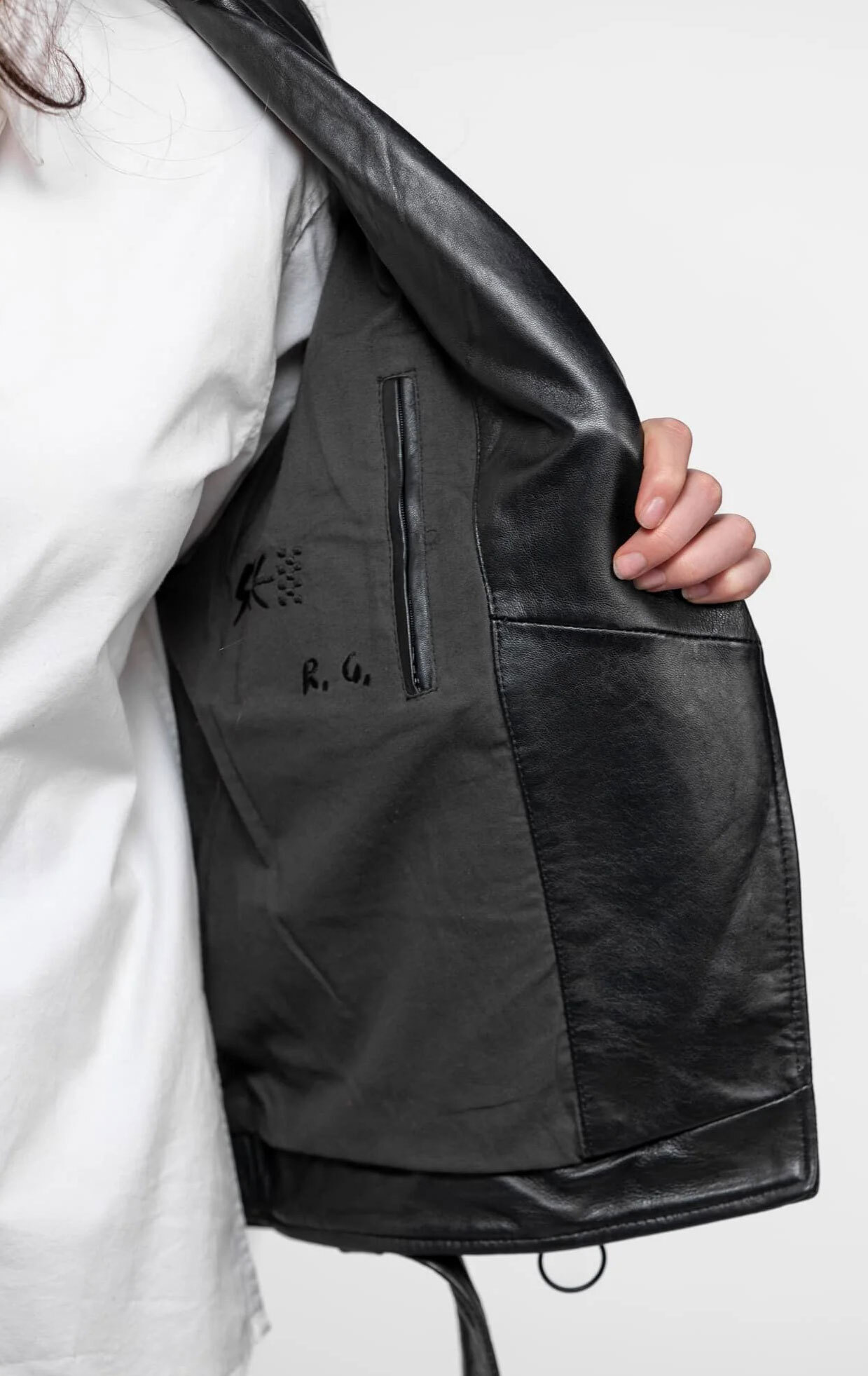 Vêtement en cuir Blousons cuir noir