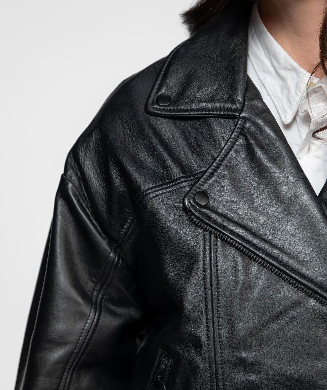 Vêtement en cuir Blousons cuir noir