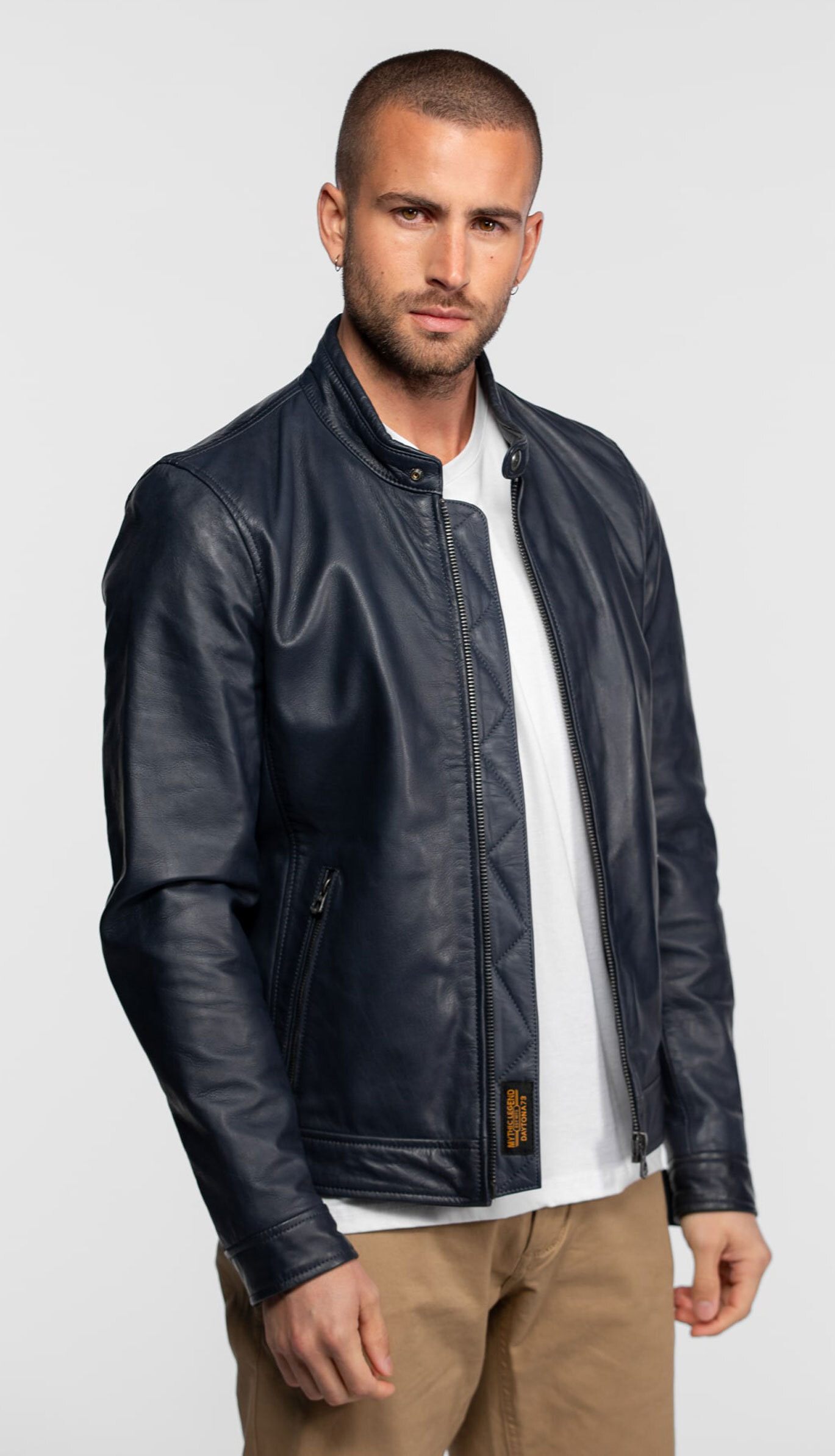 Vêtement en cuir Les bonnes affaires Homme bleu