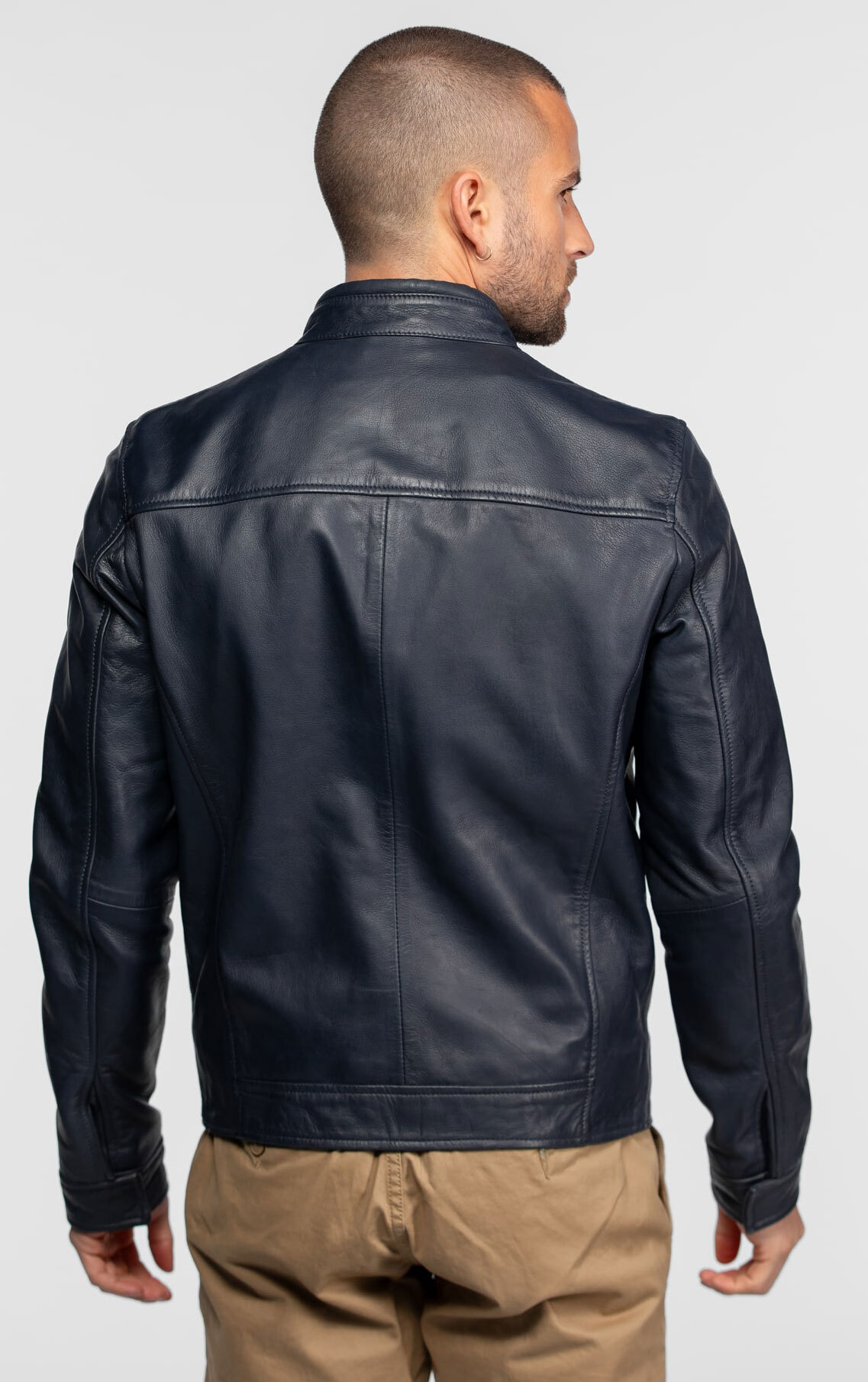 Vêtement en cuir Les bonnes affaires Homme bleu