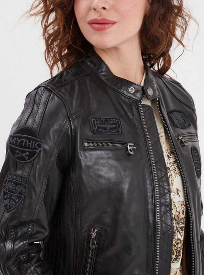 Vêtement en cuir Blousons cuir noir