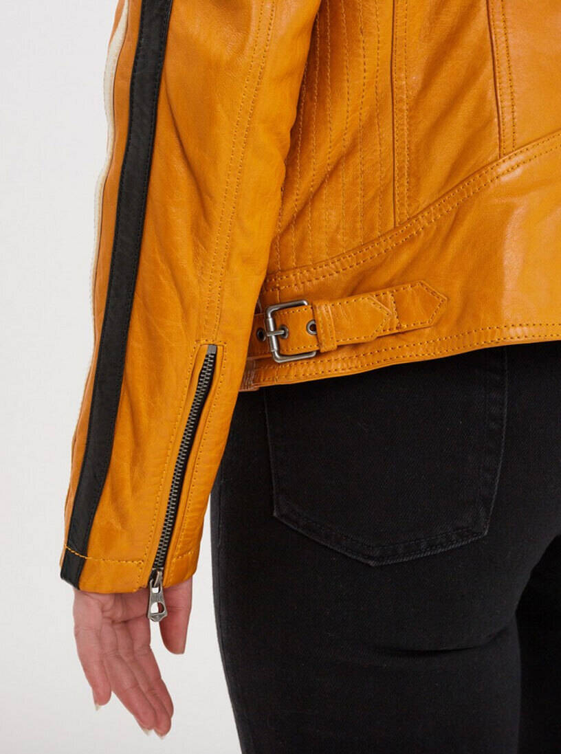 Vêtement en cuir Blousons cuir camel