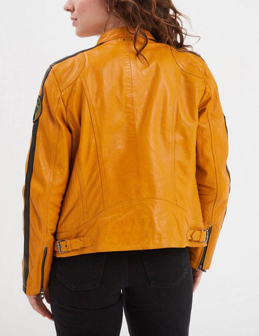 Vêtement en cuir Blousons cuir camel