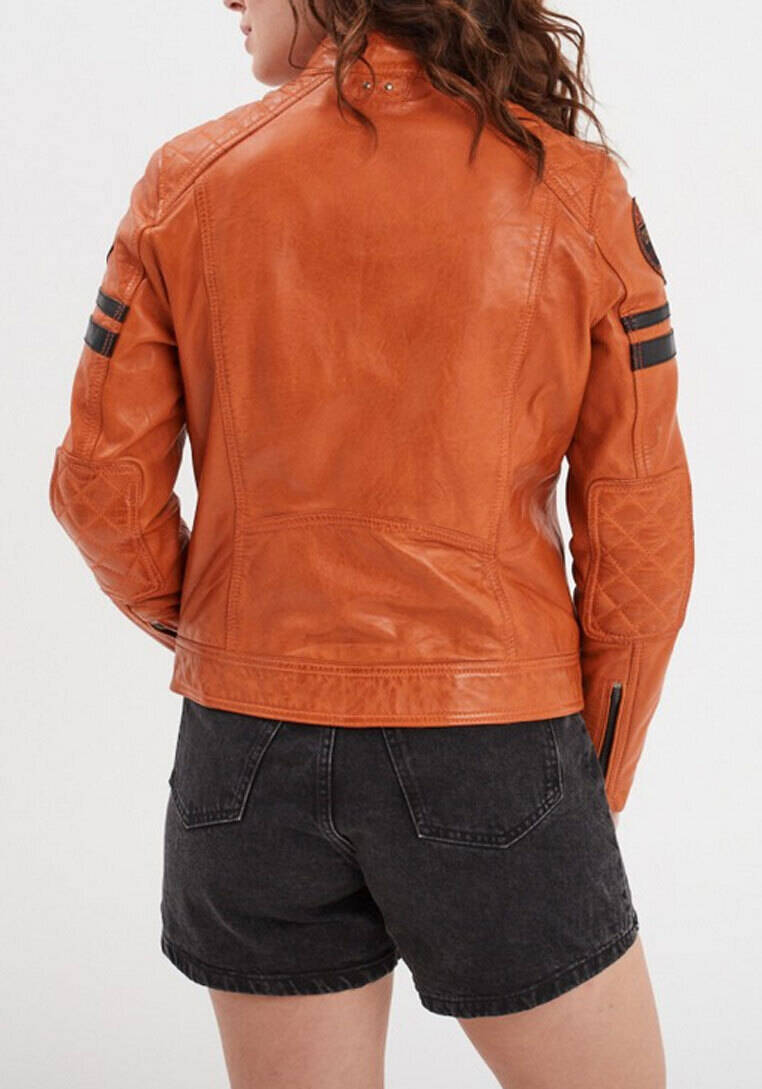 Vêtement en cuir Blousons cuir cognac