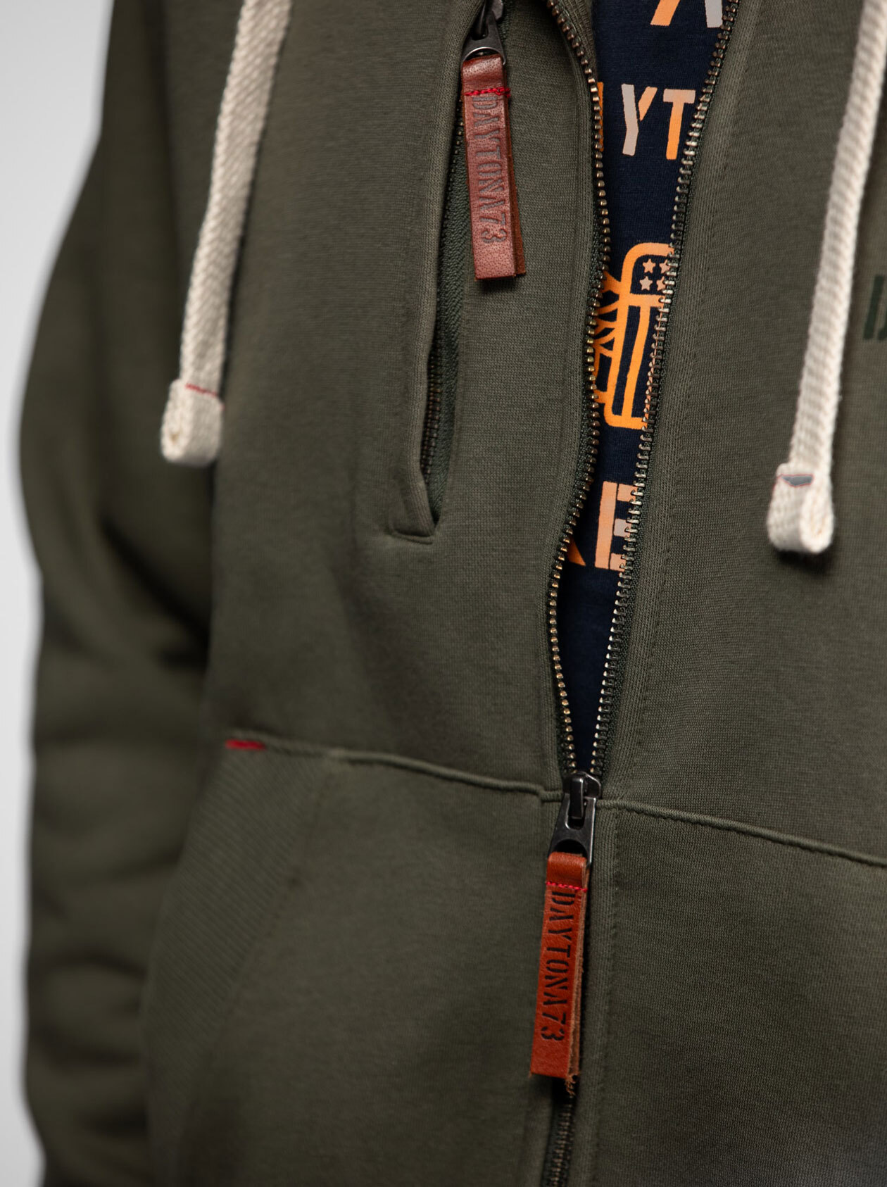 Vêtement en cuir Veste, parka & doudoune textile kaki