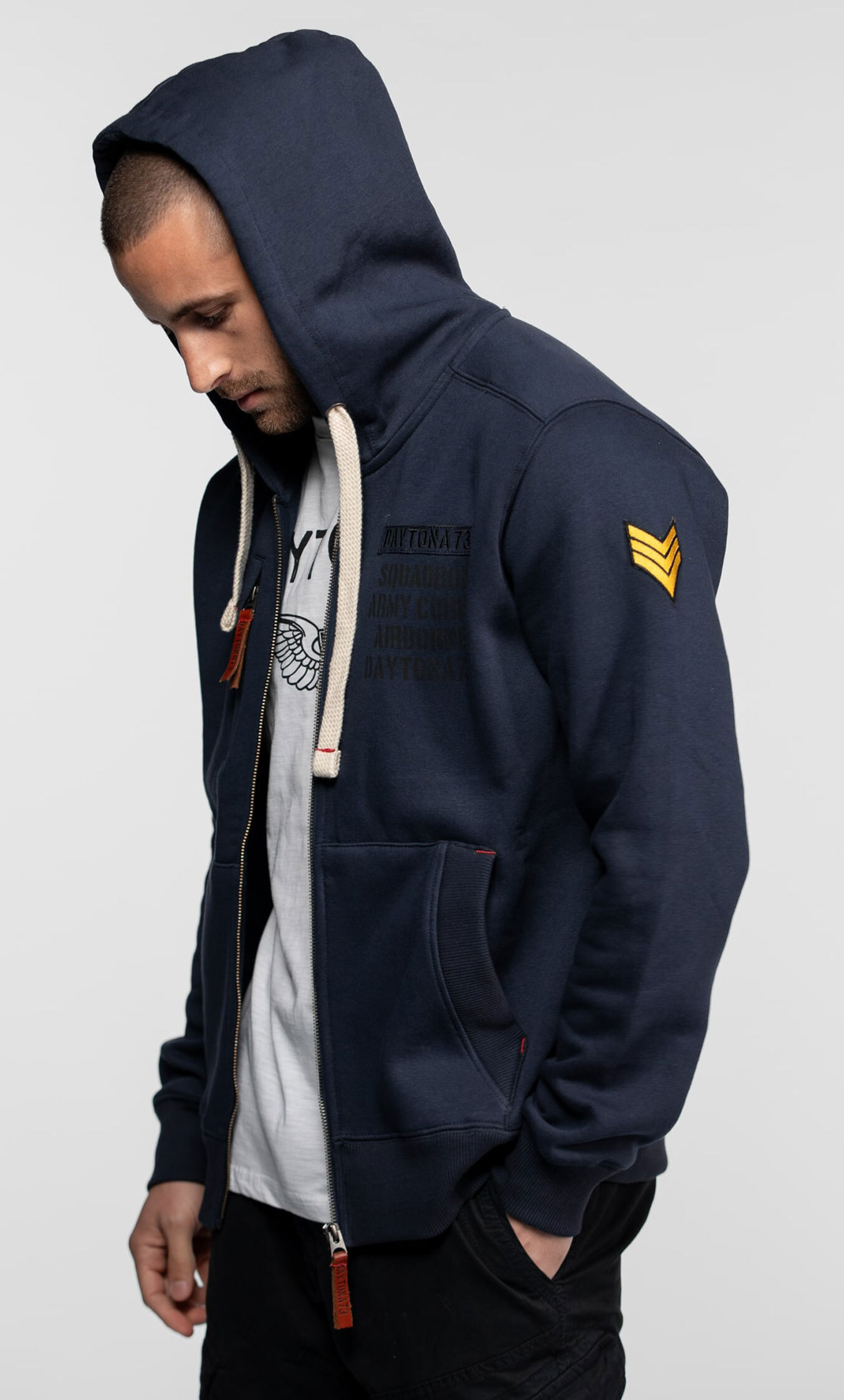 Vêtement en cuir Veste, parka & doudoune textile bleu