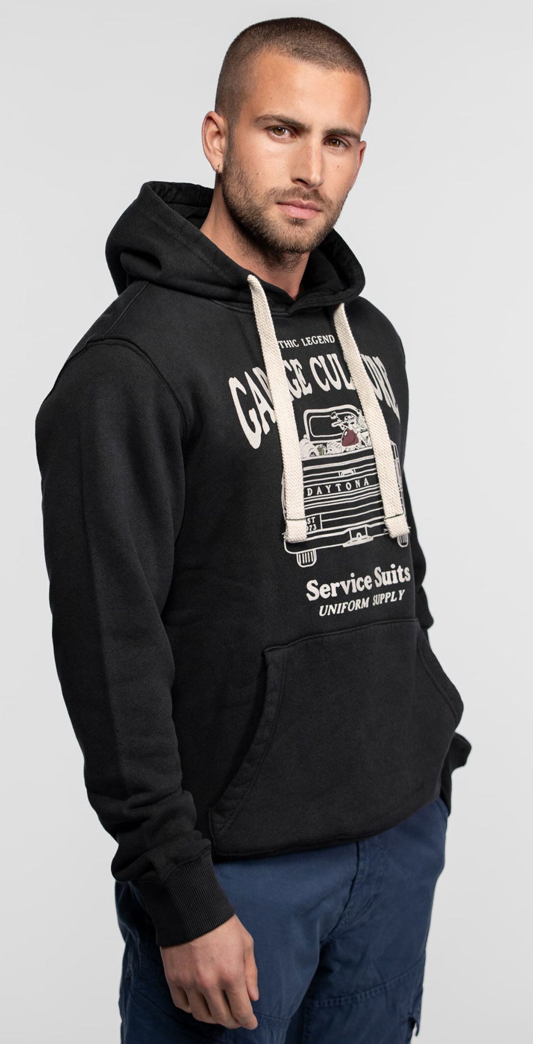 Vêtement en cuir Veste, parka & doudoune textile noir