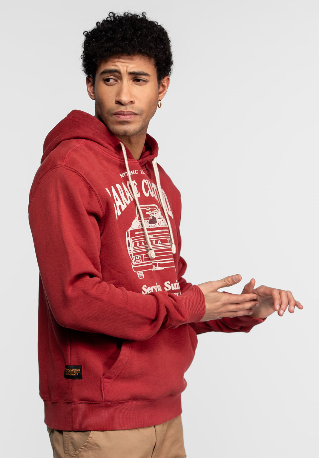 Vêtement en cuir Veste, parka & doudoune textile rouge