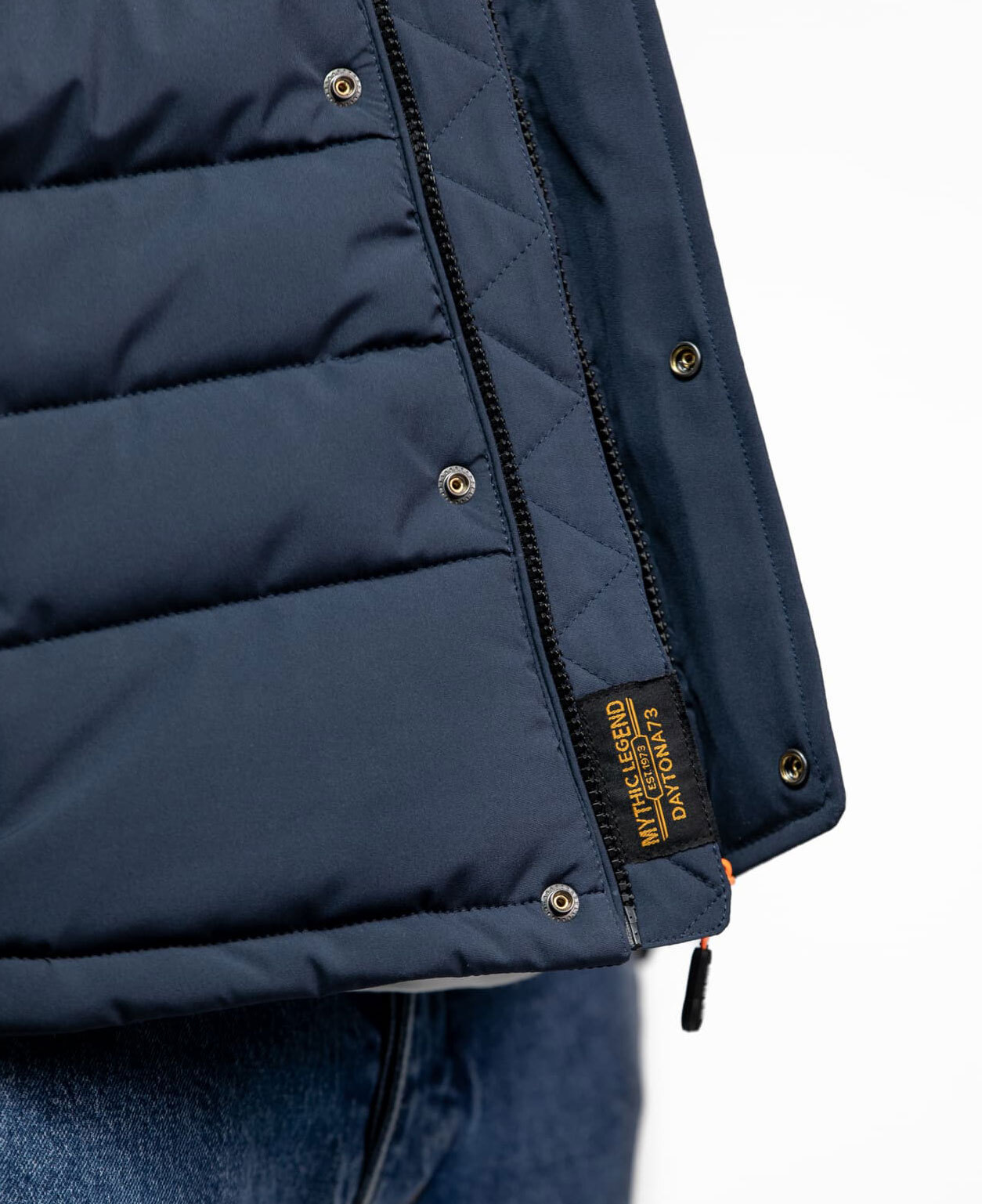 Vêtement en cuir Veste, parka & doudoune textile bleu