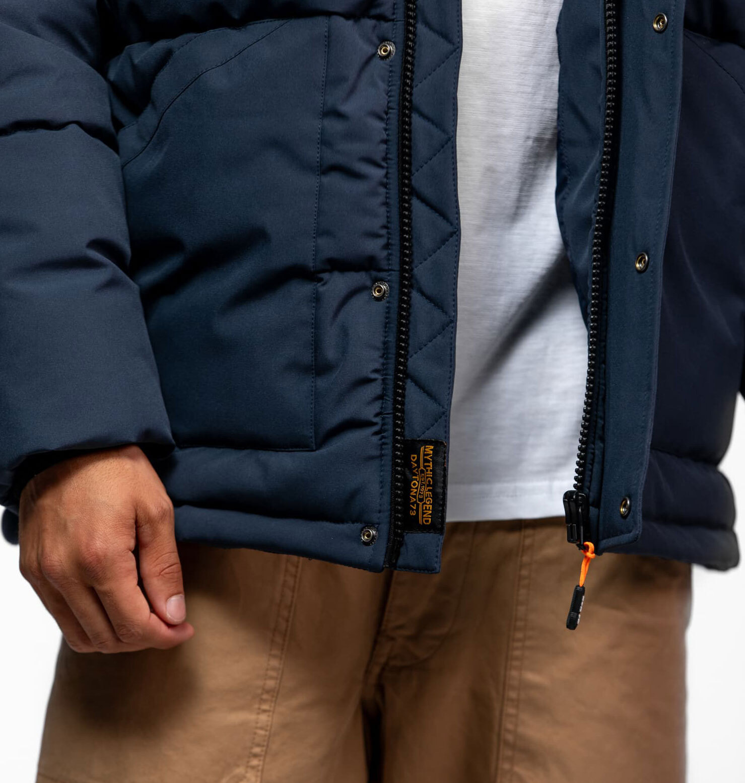 Vêtement en cuir Veste, parka & doudoune textile bleu