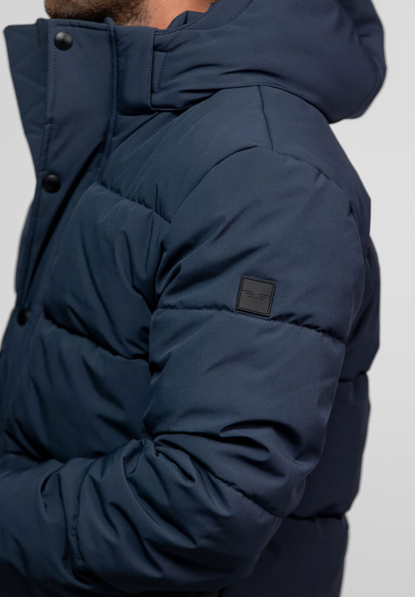 Vêtement en cuir Veste, parka & doudoune textile bleu