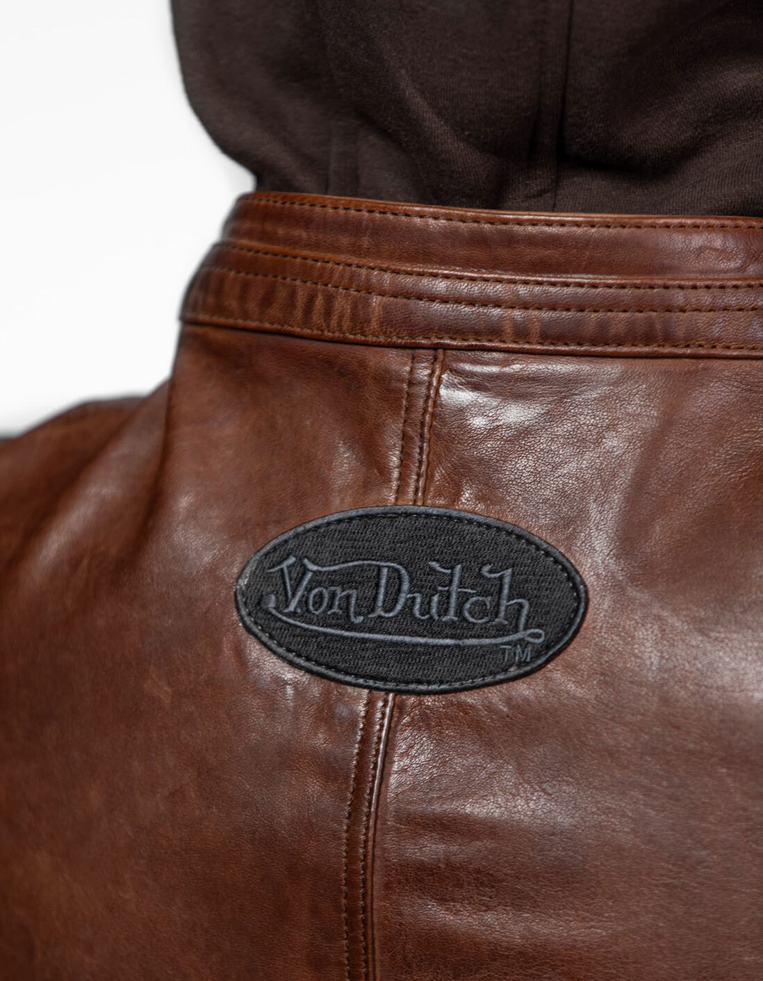 Vêtement en cuir Blousons cuir cognac