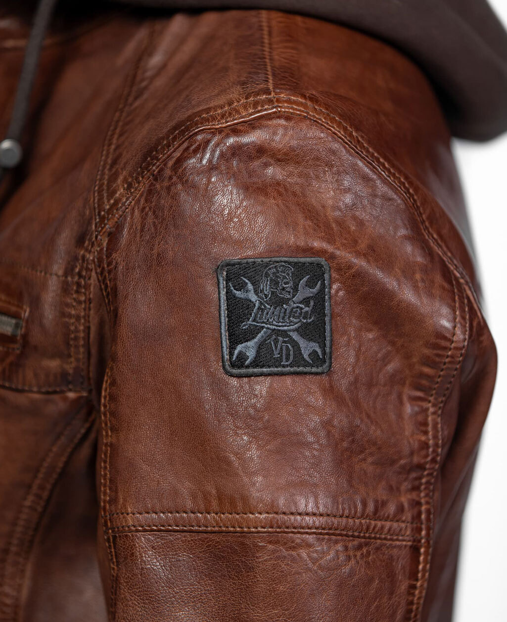 Vêtement en cuir Blousons cuir cognac