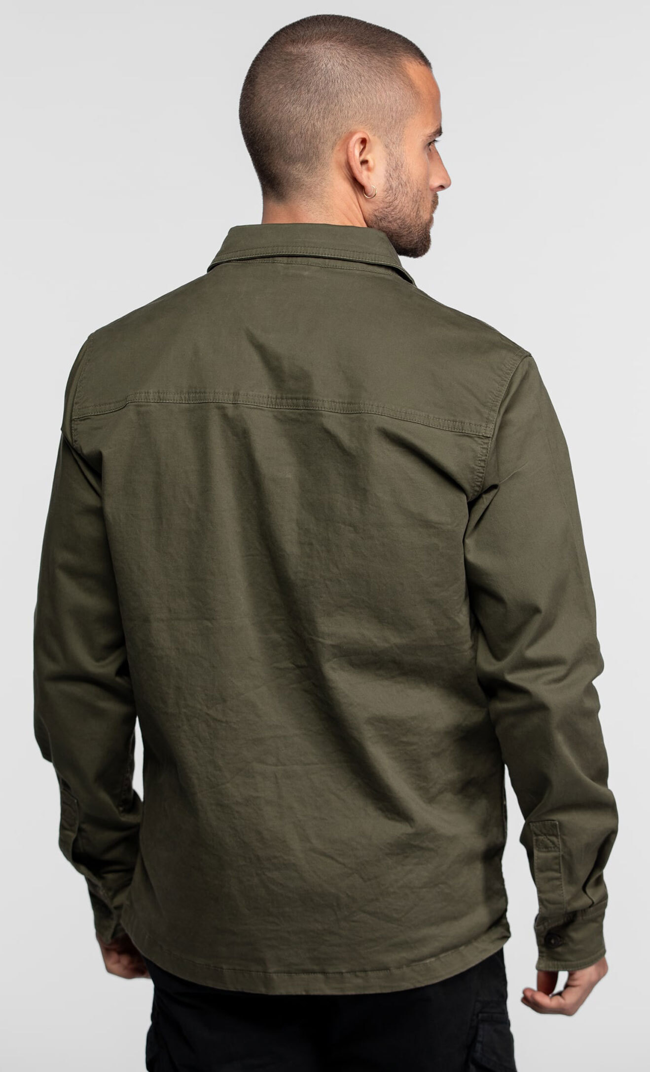 Vêtement en cuir Veste, parka & doudoune textile kaki