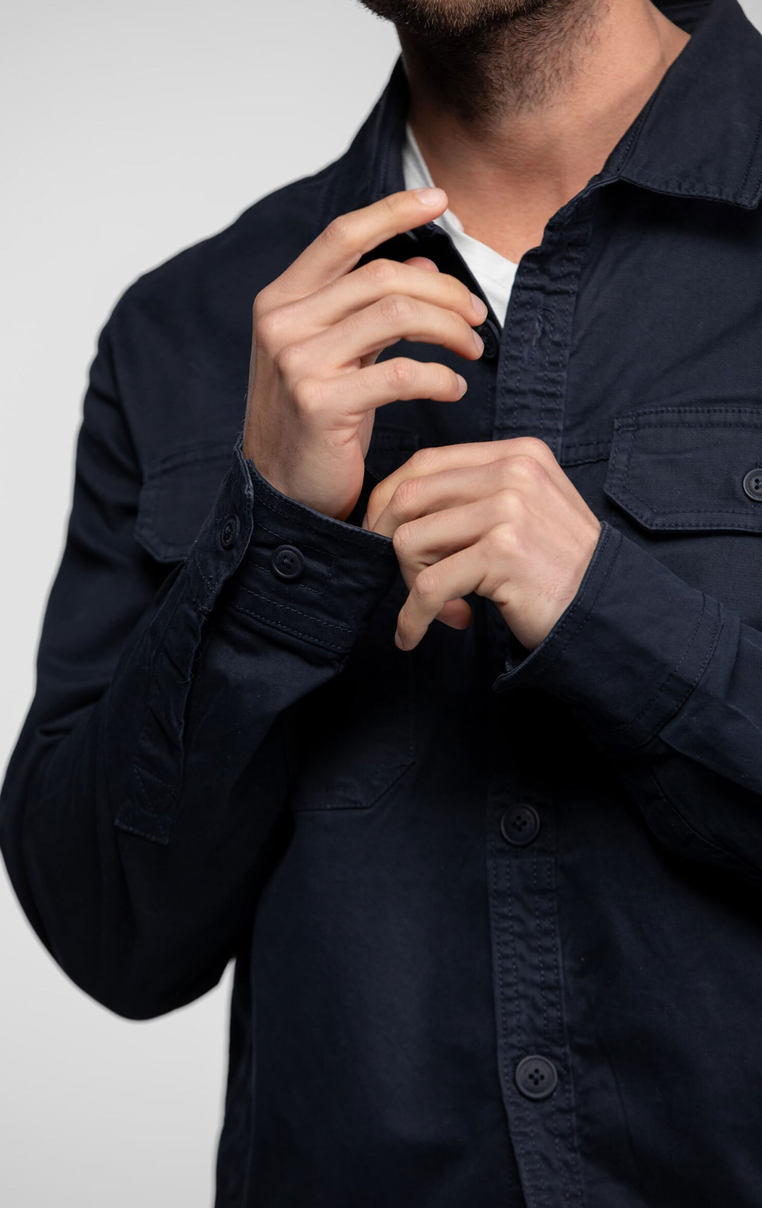 Vêtement en cuir Veste, parka & doudoune textile bleu