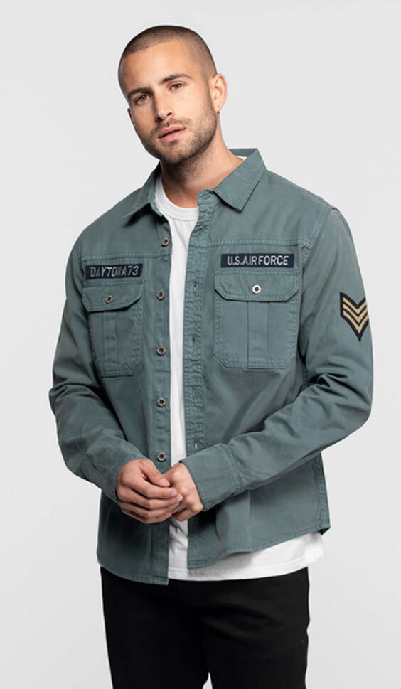 Vêtement en cuir Veste, parka & doudoune textile bleu