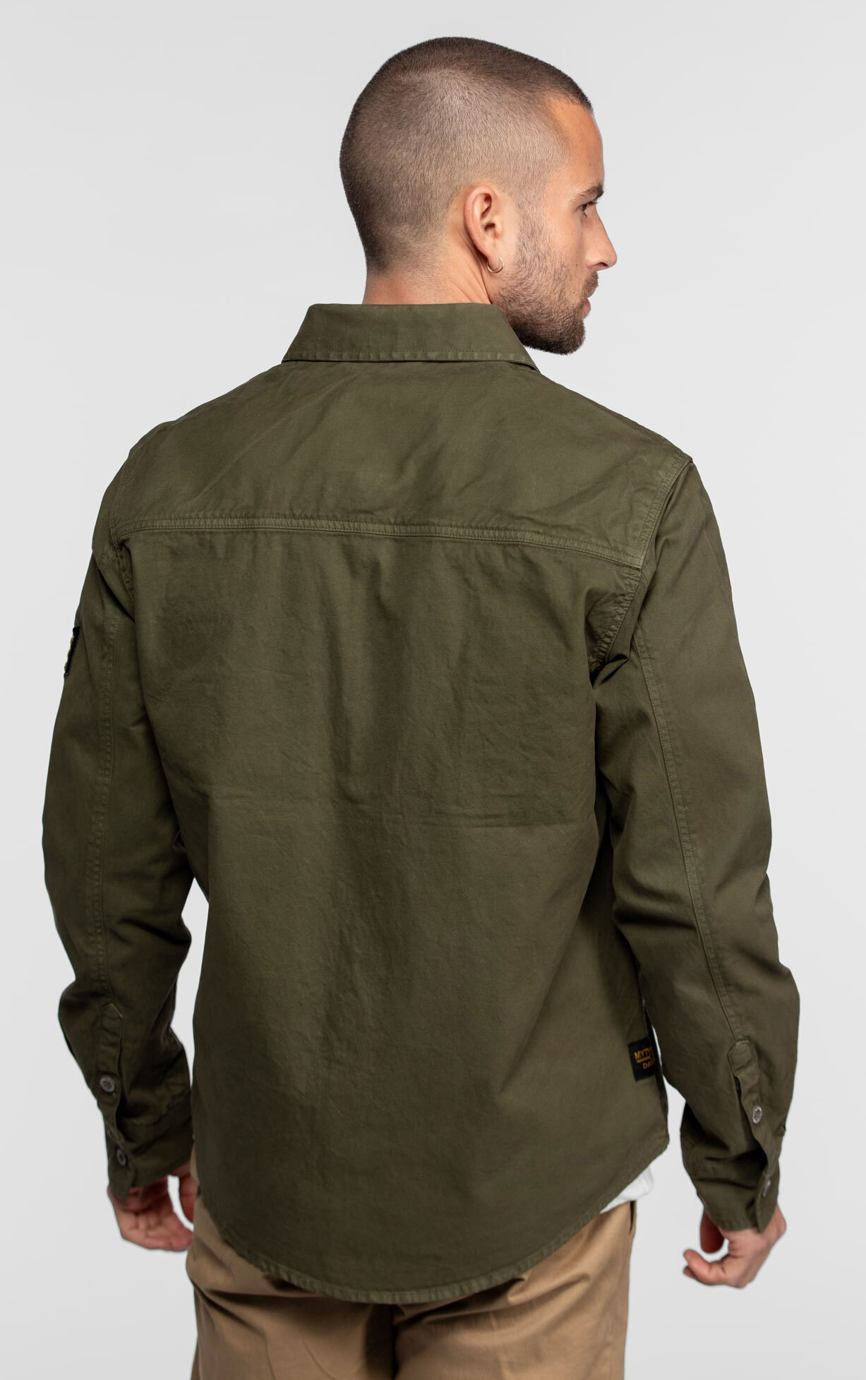 Vêtement en cuir Veste, parka & doudoune textile kaki