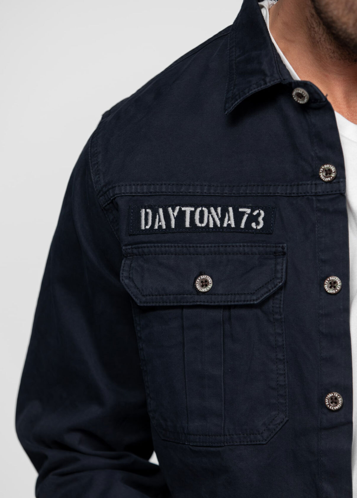 Vêtement en cuir Veste, parka & doudoune textile bleu