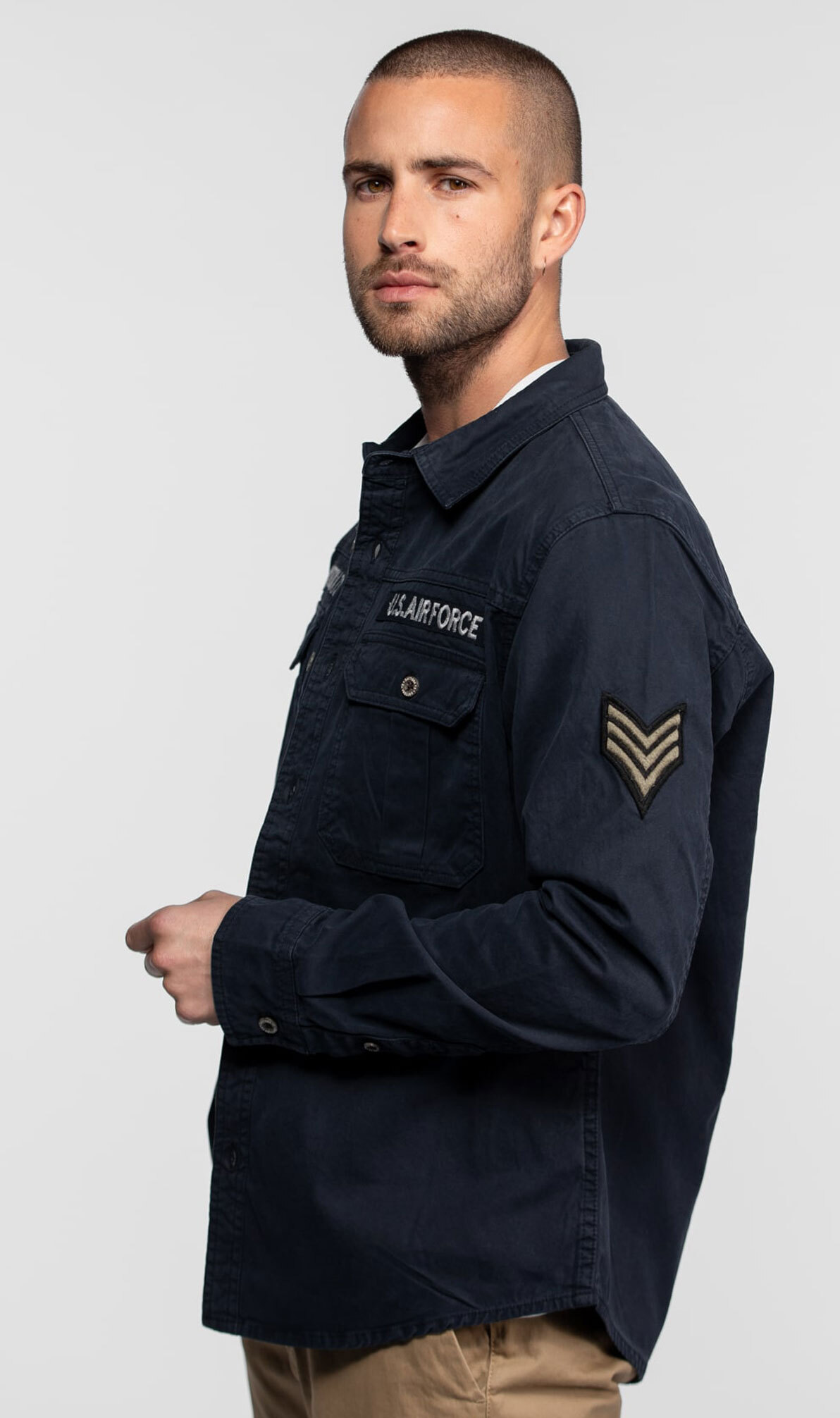 Vêtement en cuir Veste, parka & doudoune textile bleu