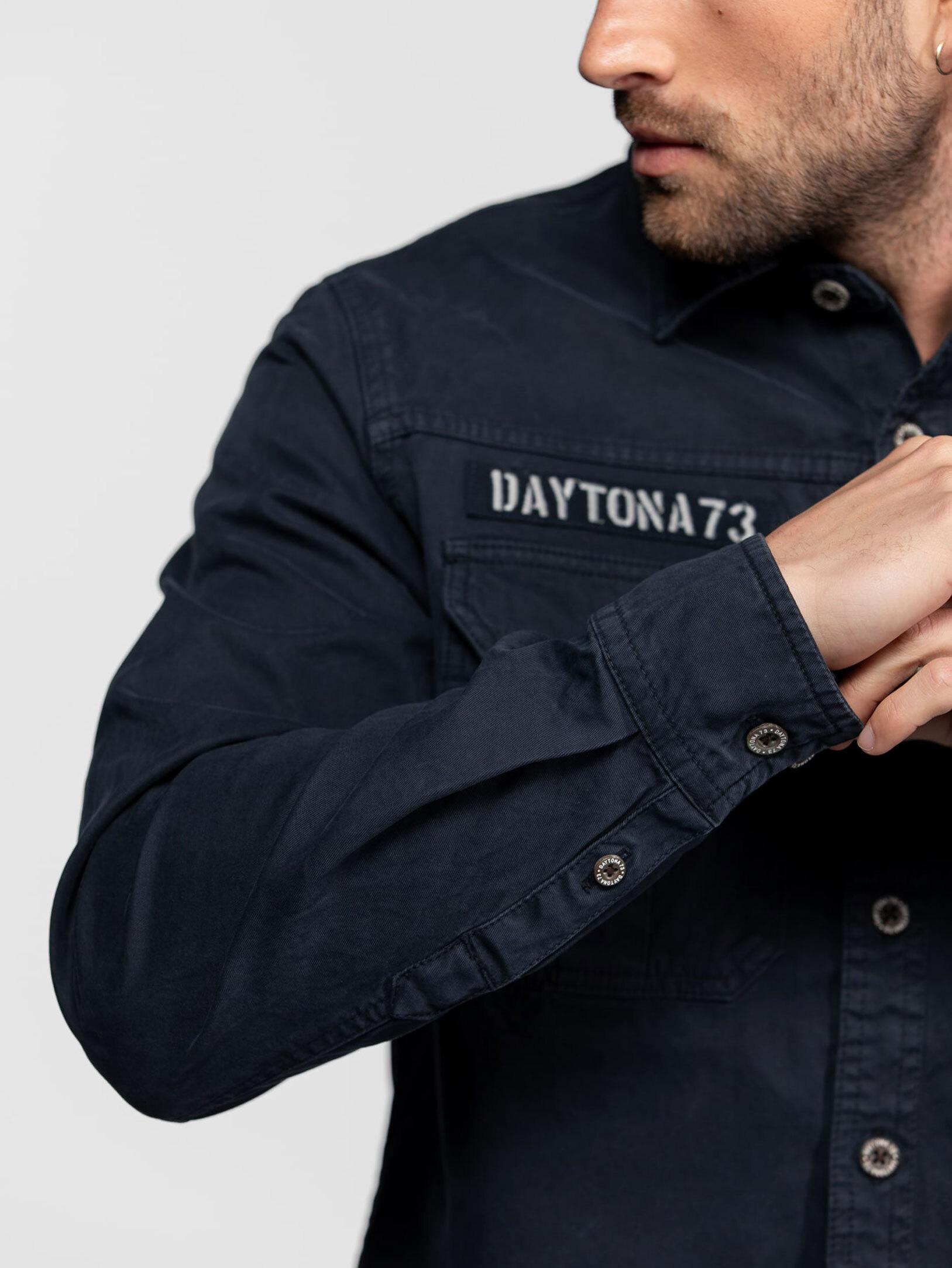 Vêtement en cuir Veste, parka & doudoune textile bleu