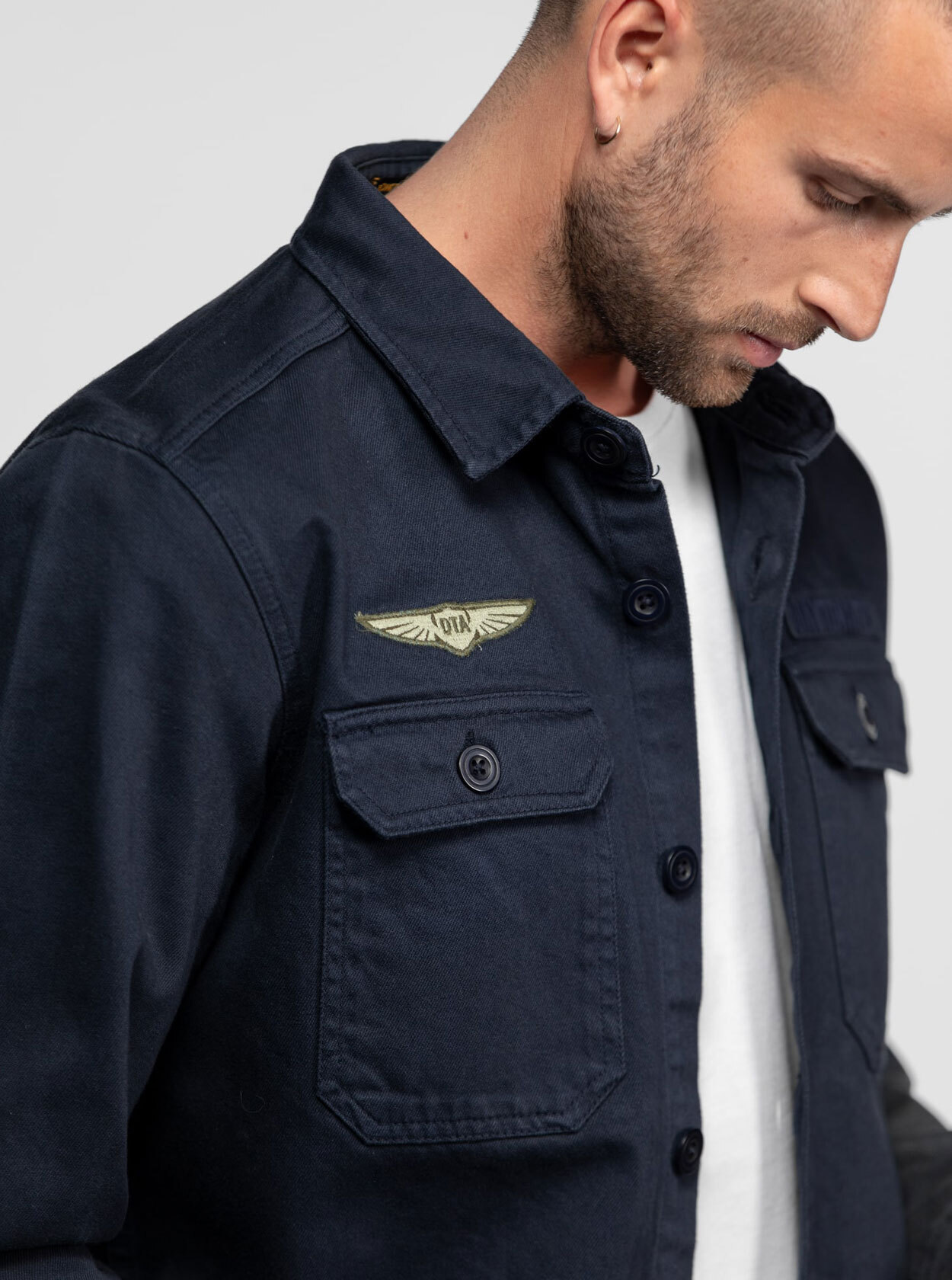 Vêtement en cuir Veste, parka & doudoune textile bleu