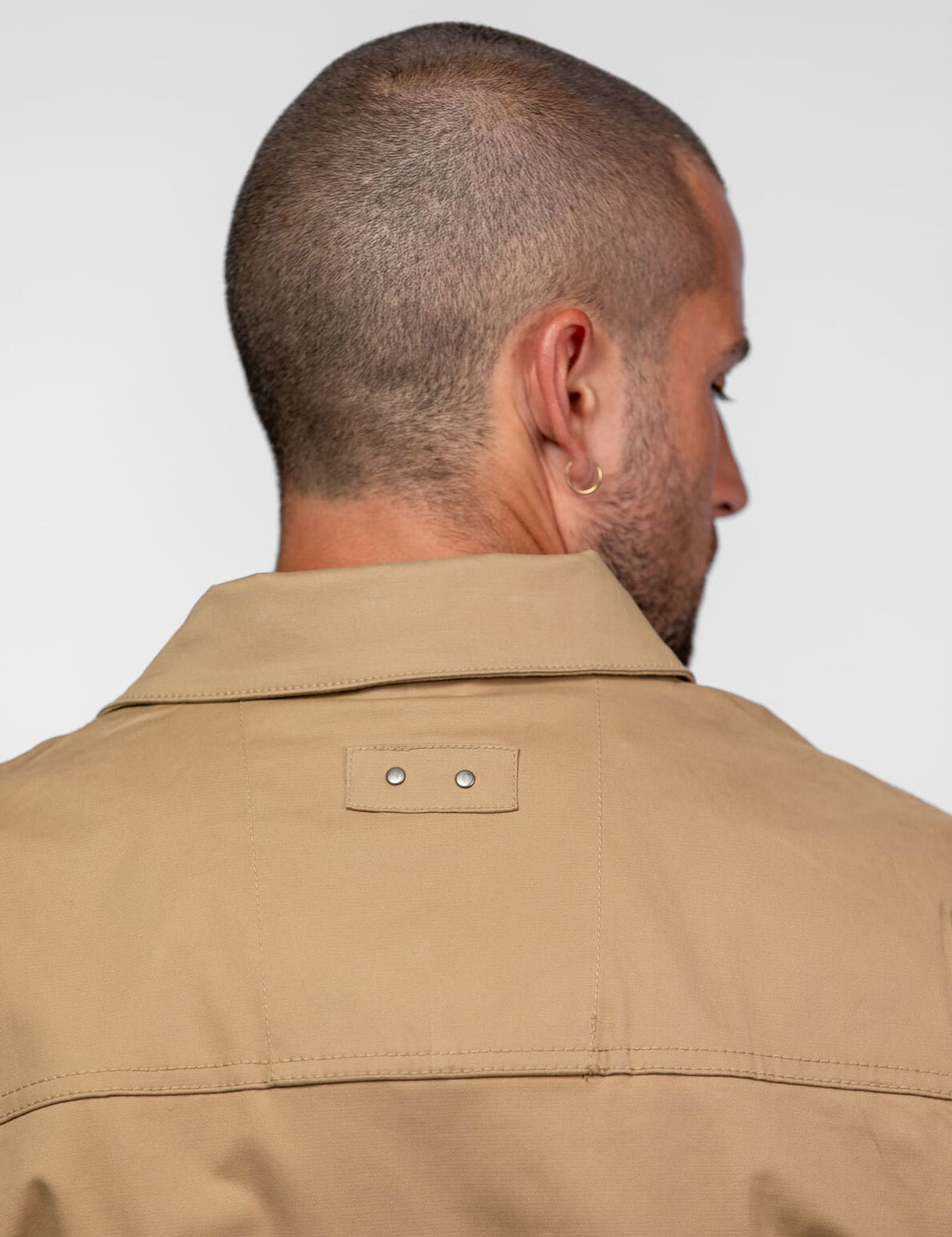 Vêtement en cuir Blousons textile beige