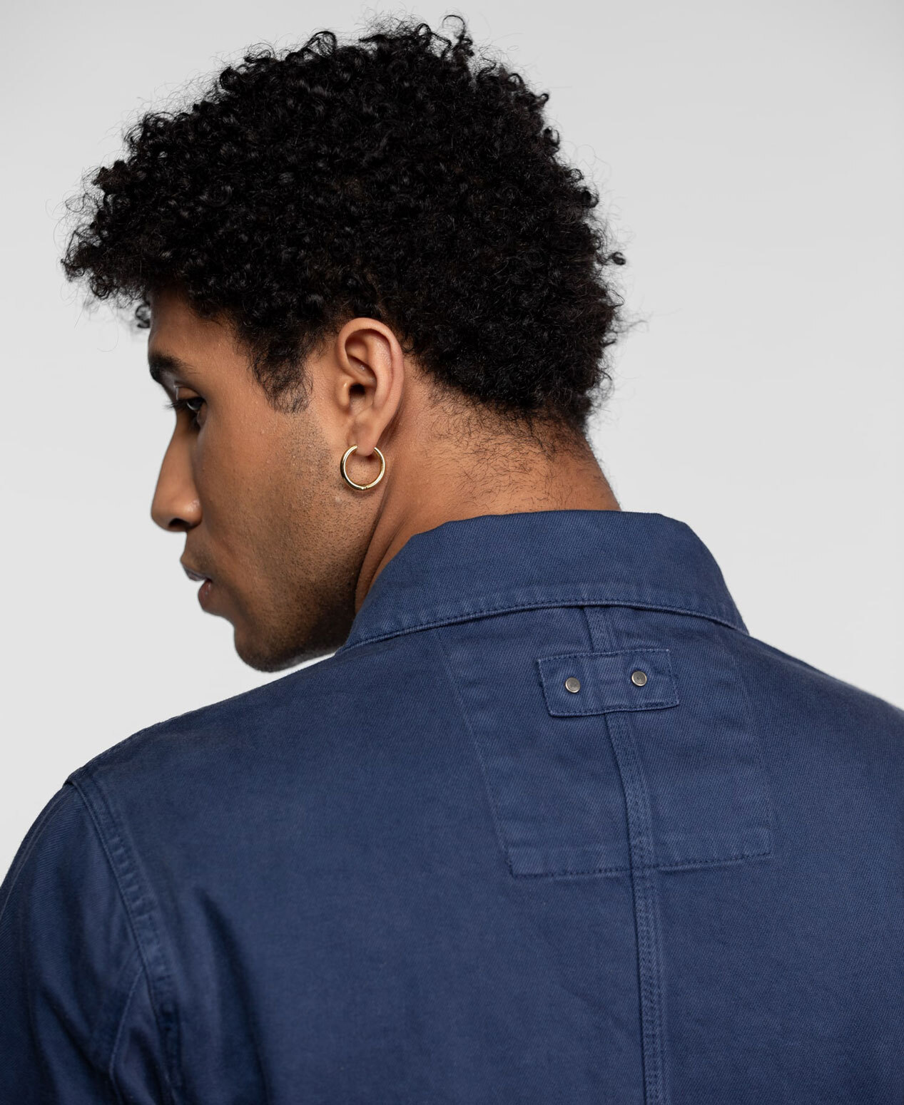 Vêtement en cuir Veste, parka & doudoune textile bleu