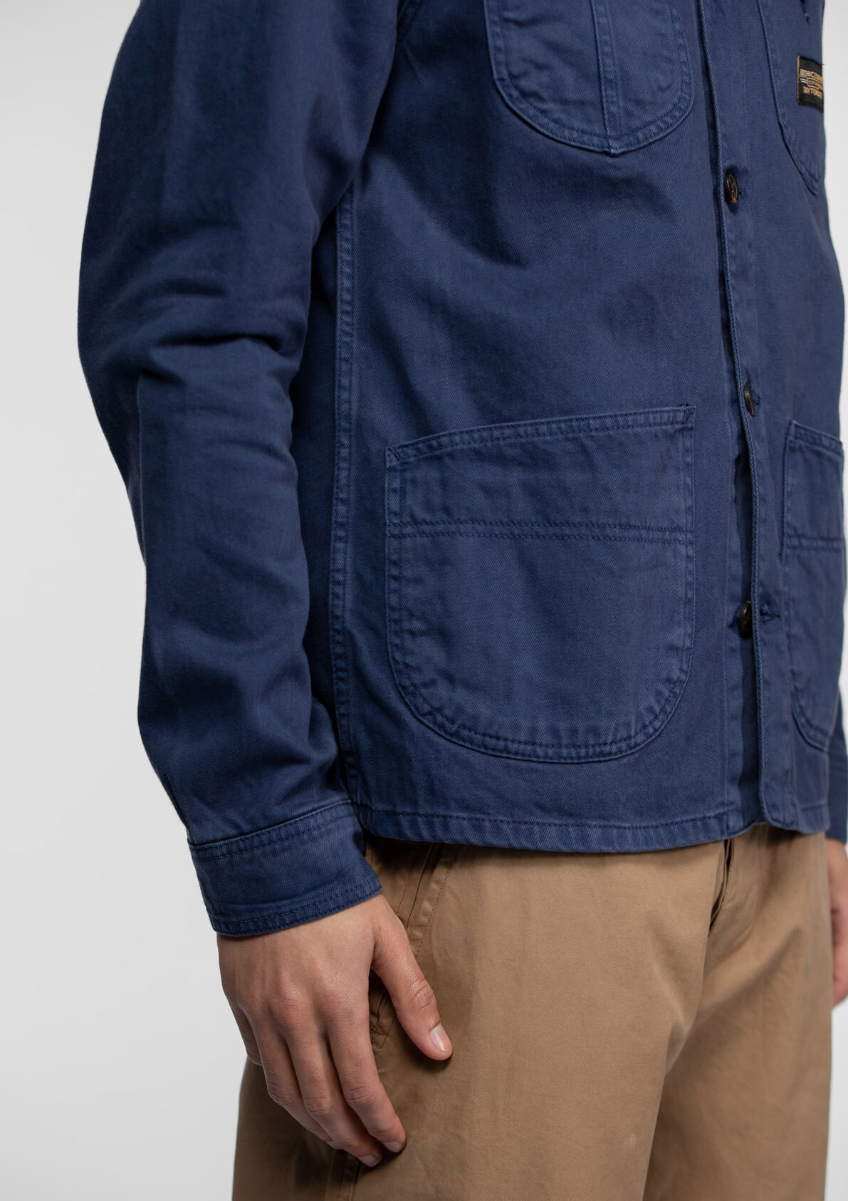 Vêtement en cuir Veste, parka & doudoune textile bleu