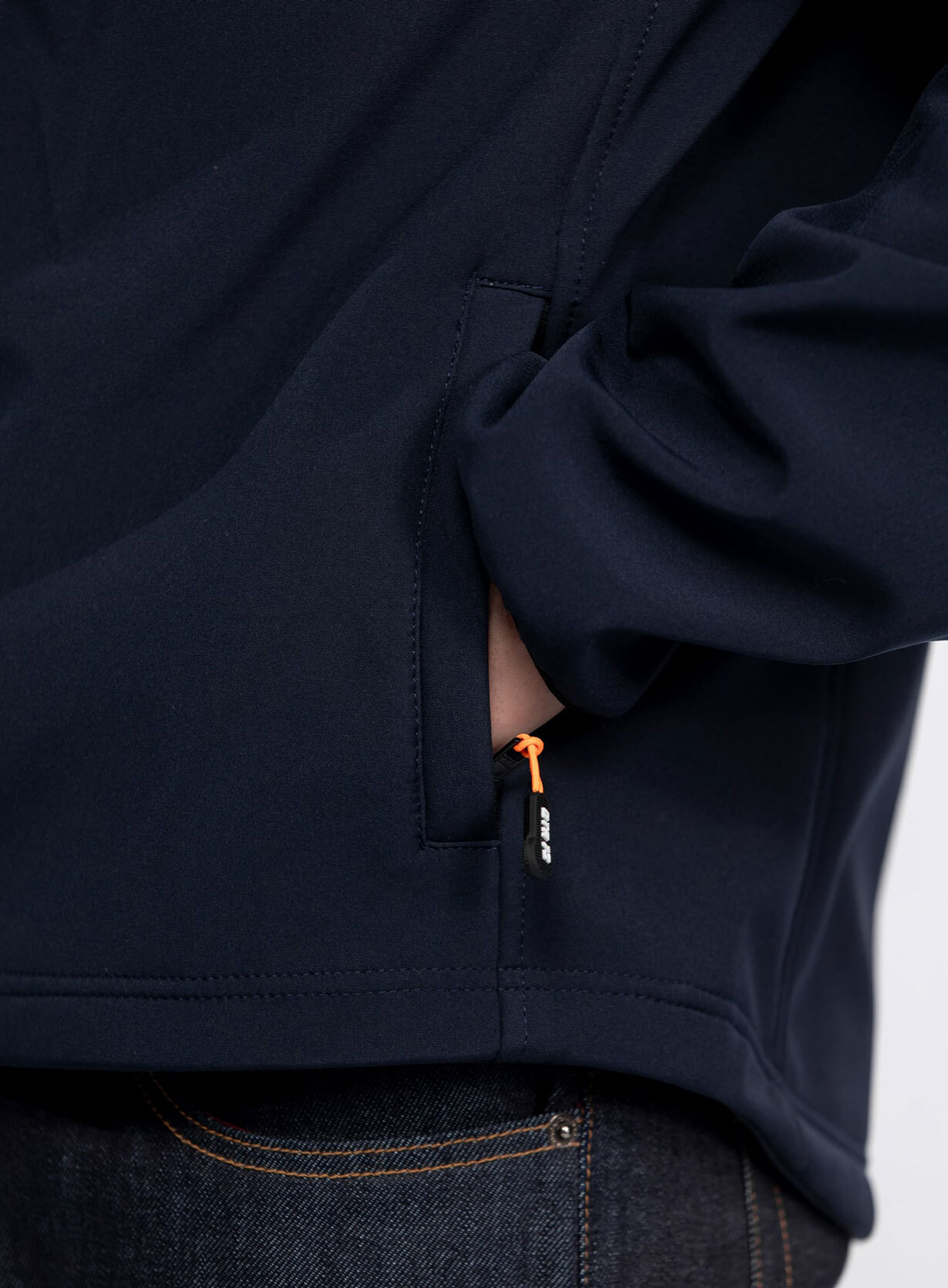 Vêtement en cuir Blousons textile bleu